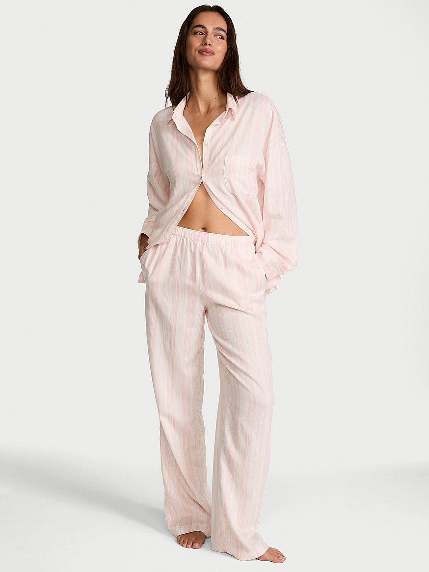 modal cotton long pajama set modal cotton long pajama set