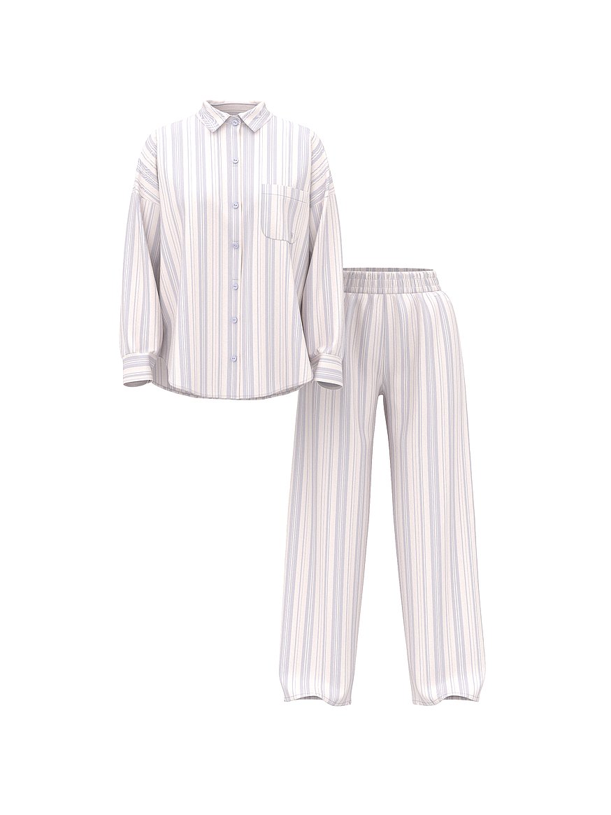 modal cotton long pajama set modal cotton long pajama set