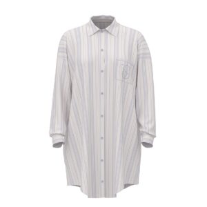 modal cotton button front sleepshirt