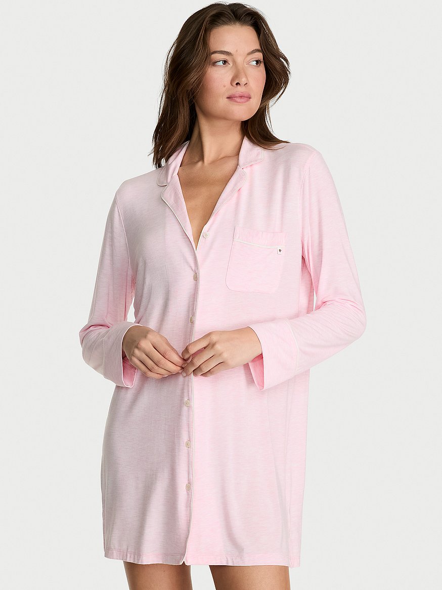 sosoft™ modal button front sleepshirt sosoft™ modal button front sleepshirt