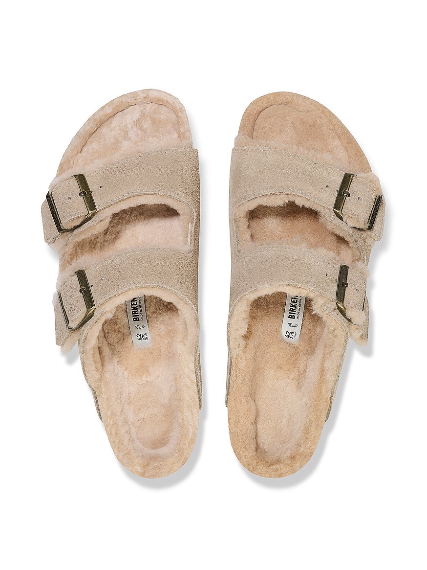 arizona shearling suede sandals arizona shearling suede sandals