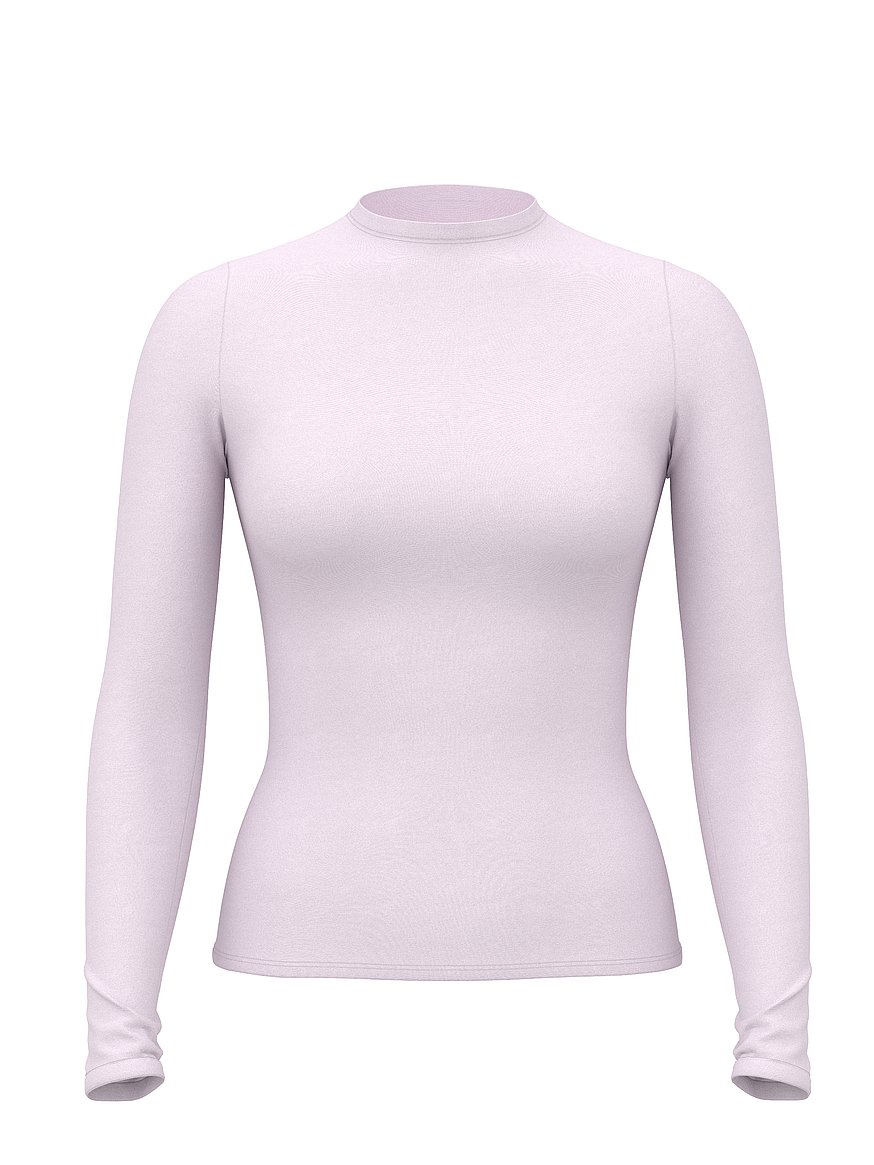 pink base stretch™ long sleeve tee pink base stretch™ long sleeve tee