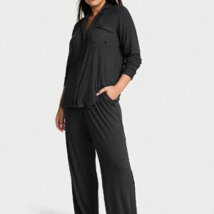 Home sosoft modal™ ribbed long pajama set
