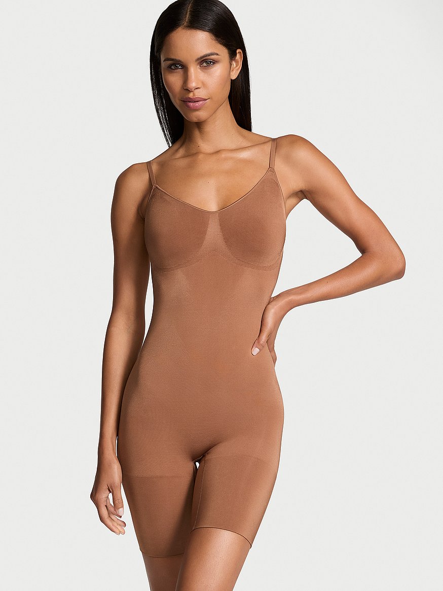 shapewear by victoria seamlessshaping™ mid thigh bodysuit shapewear by victoria seamlessshaping™ mid thigh bodysuit