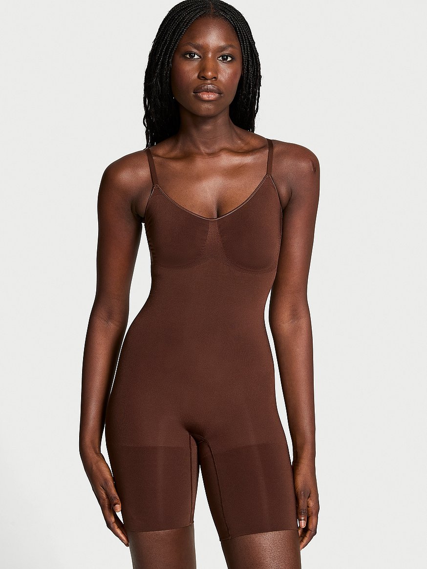 shapewear by victoria seamlessshaping™ mid thigh bodysuit shapewear by victoria seamlessshaping™ mid thigh bodysuit
