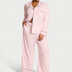 sosoft modal™ ribbed long pajama set