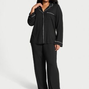 sosoft modal™ ribbed long pajama set