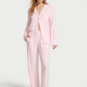 Витрина sosoft modal™ ribbed long pajama set