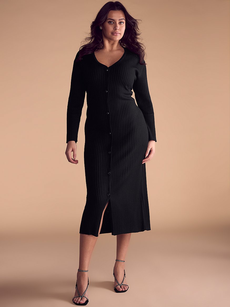 luxe crème knit cardigan dress luxe crème knit cardigan dress