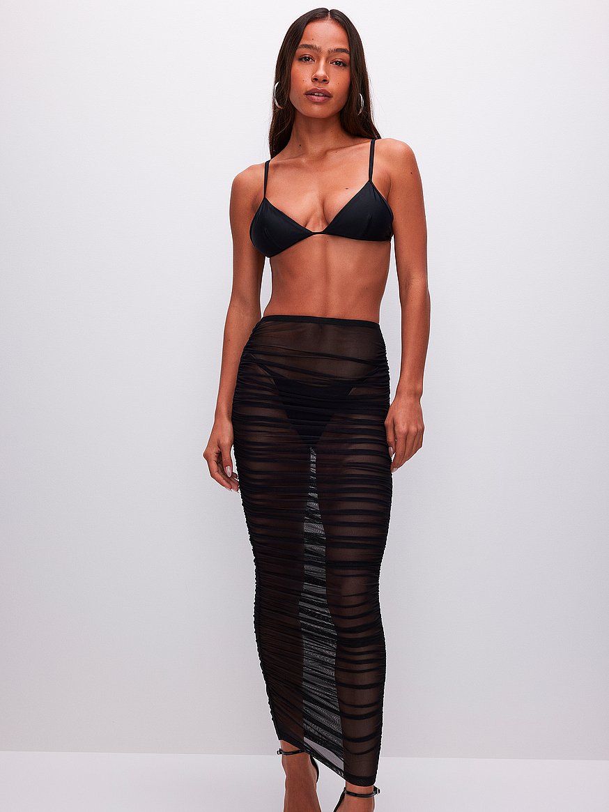 mesh ruched skirt mesh ruched skirt