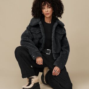 Home frankie short trucker jacket