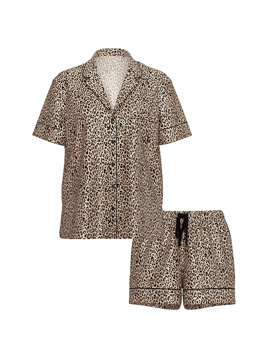 signature satin short pajama set signature satin short pajama set
