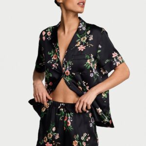 Витрина signature satin short pajama set