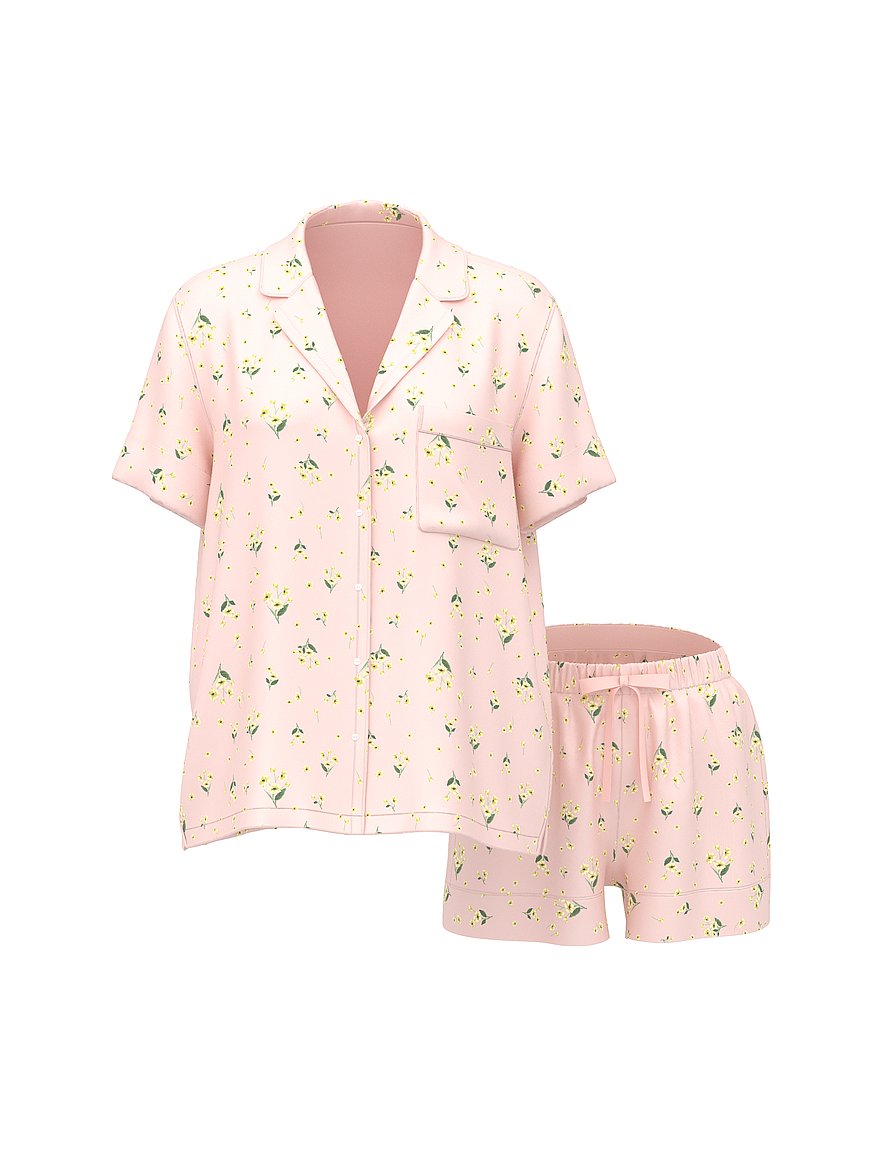 signature satin short pajama set signature satin short pajama set