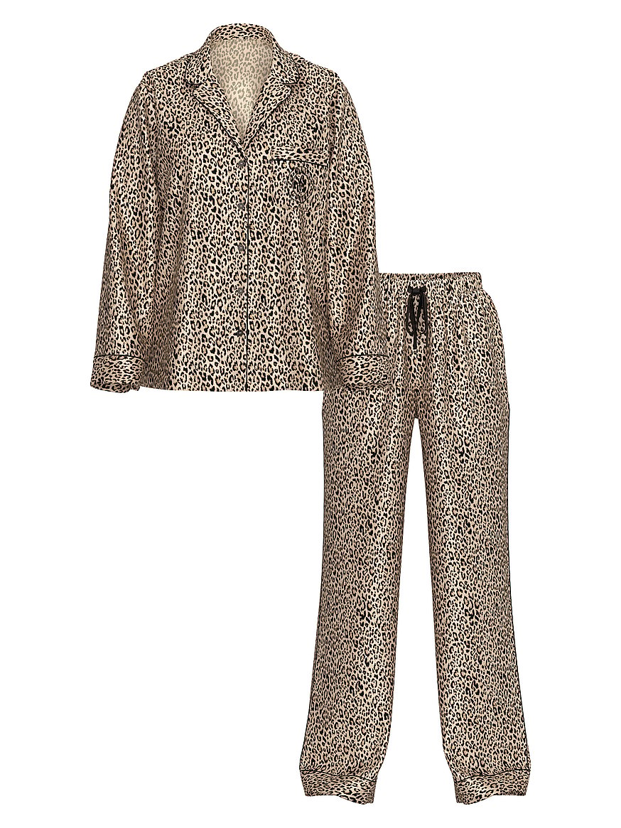 signature satin long pajama set signature satin long pajama set