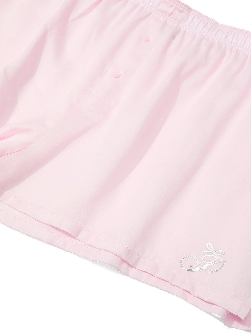 silky sleep boxy pajama shorts silky sleep boxy pajama shorts