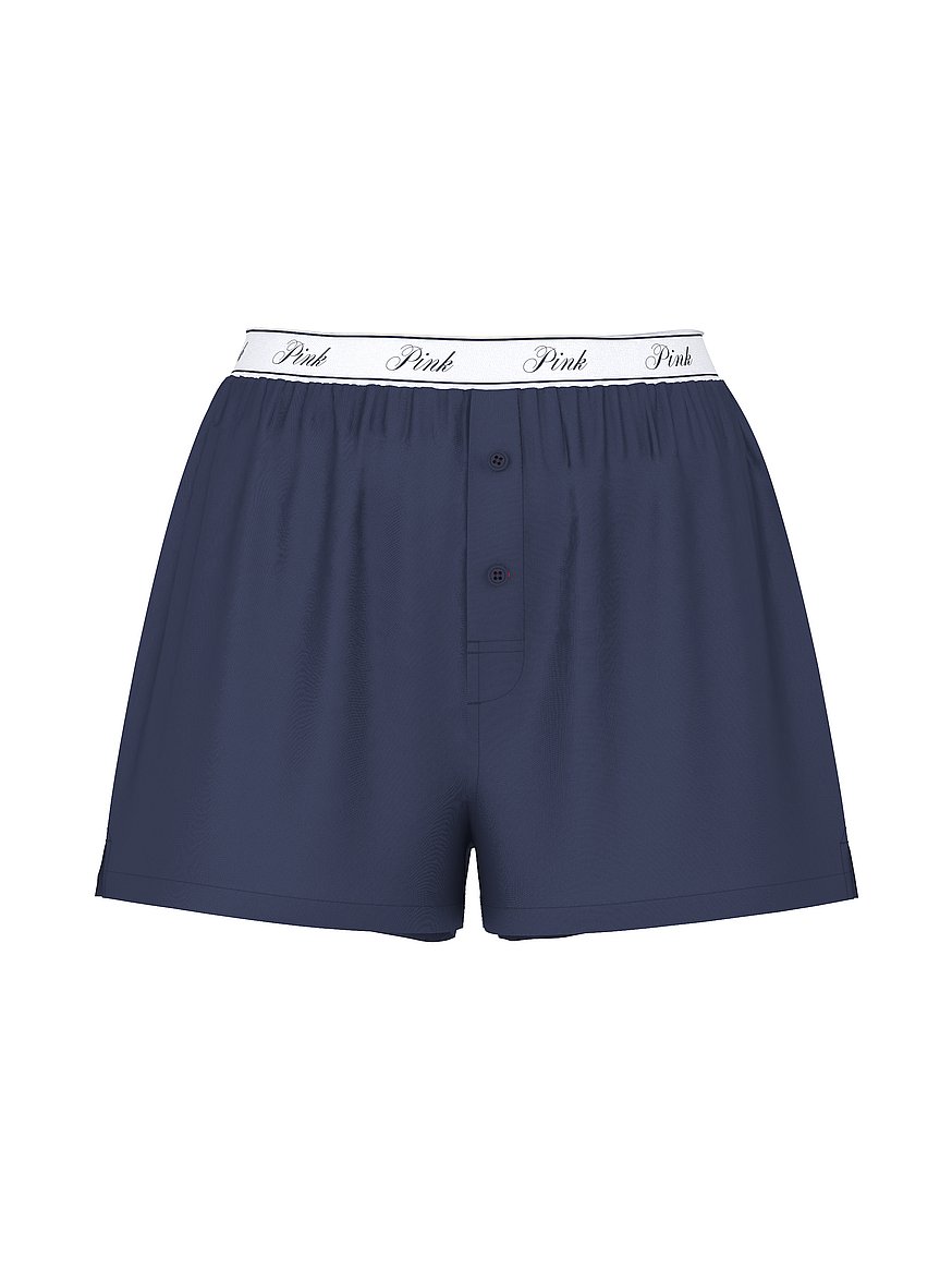 silky sleep boxy pajama shorts silky sleep boxy pajama shorts