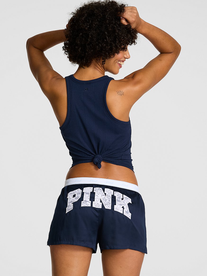 silky sleep boxy pajama shorts silky sleep boxy pajama shorts