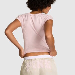 Home silky sleep boxy pajama shorts