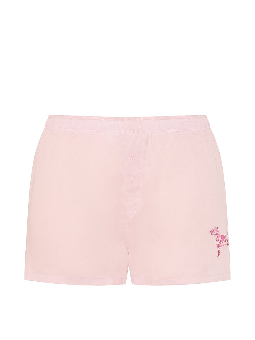 silky sleep boxy pajama shorts silky sleep boxy pajama shorts
