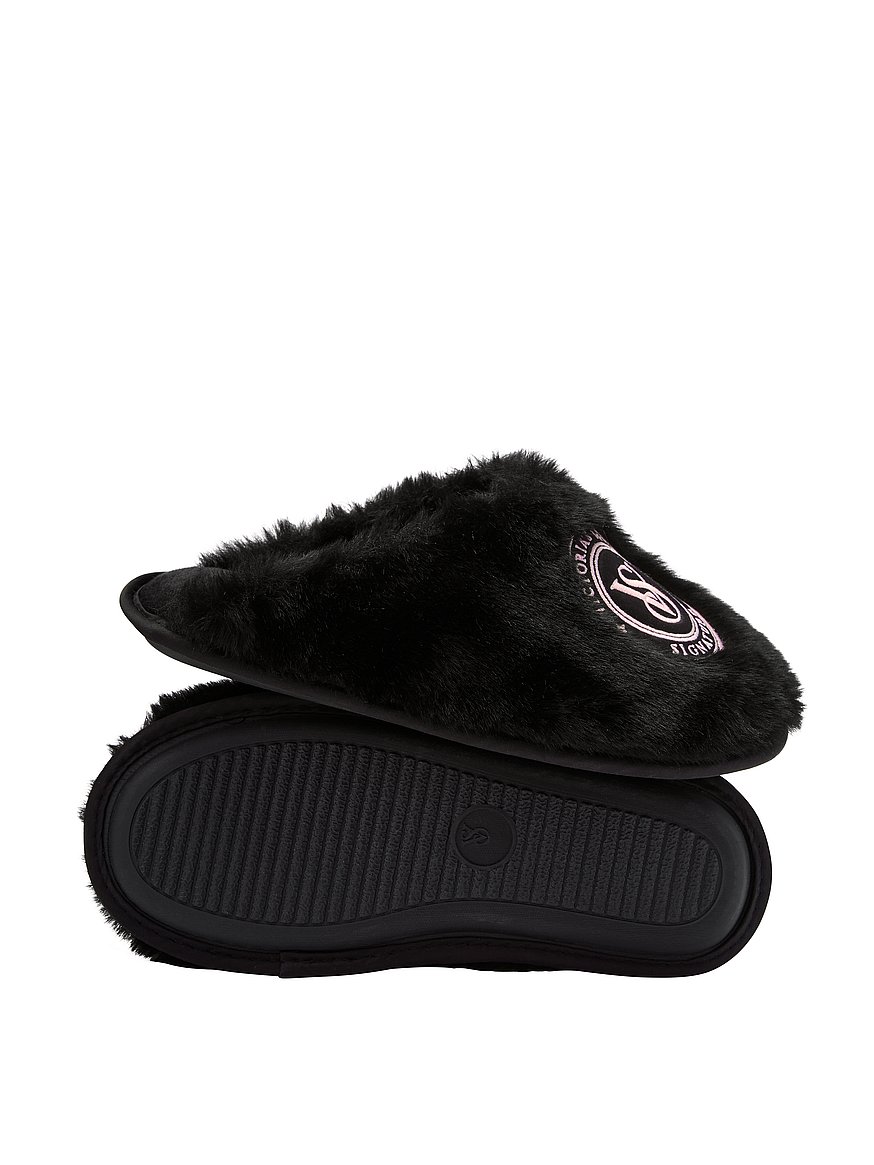 closed toe faux fur slippers closed toe faux fur slippers