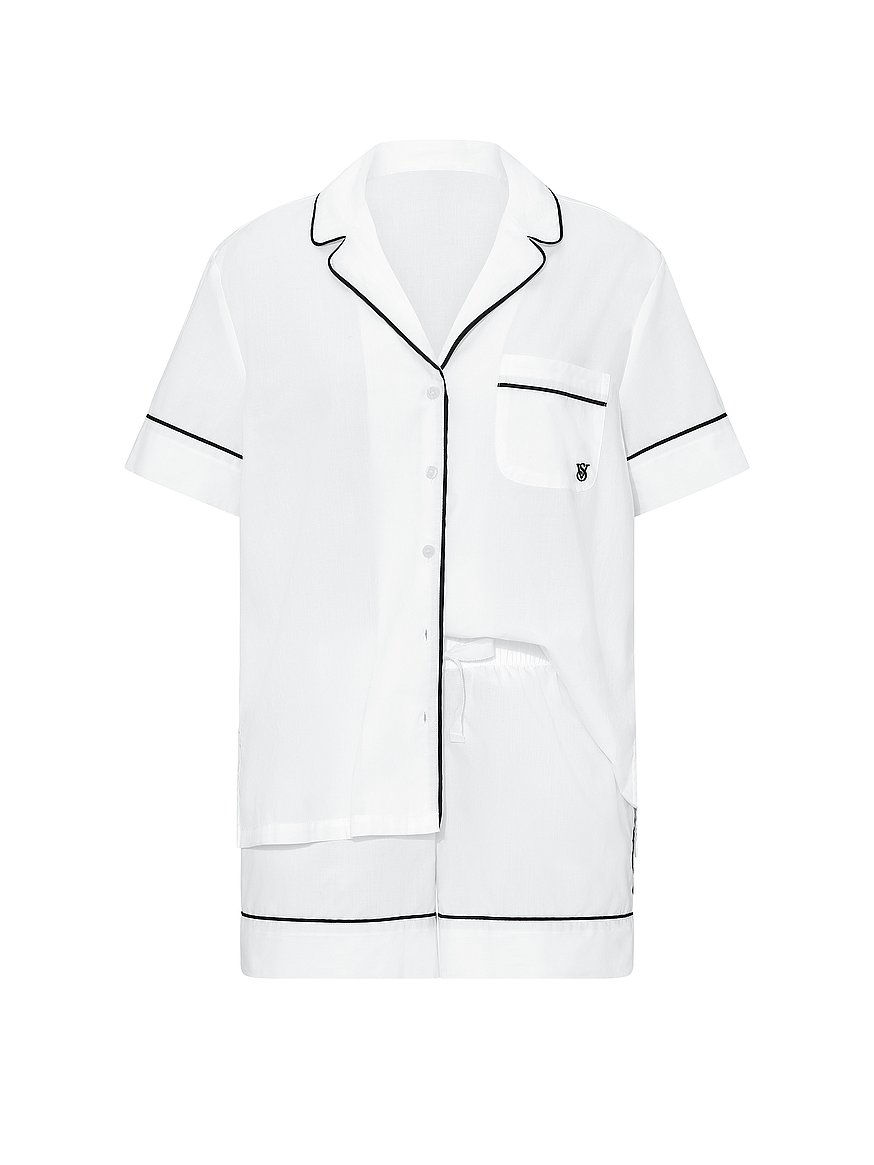 heritage cotton short pajama set heritage cotton short pajama set