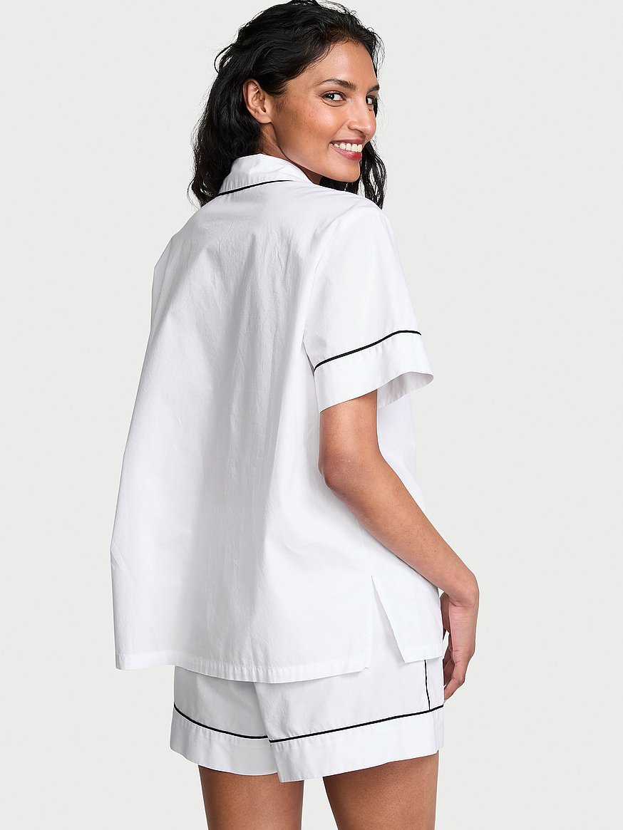 heritage cotton short pajama set heritage cotton short pajama set