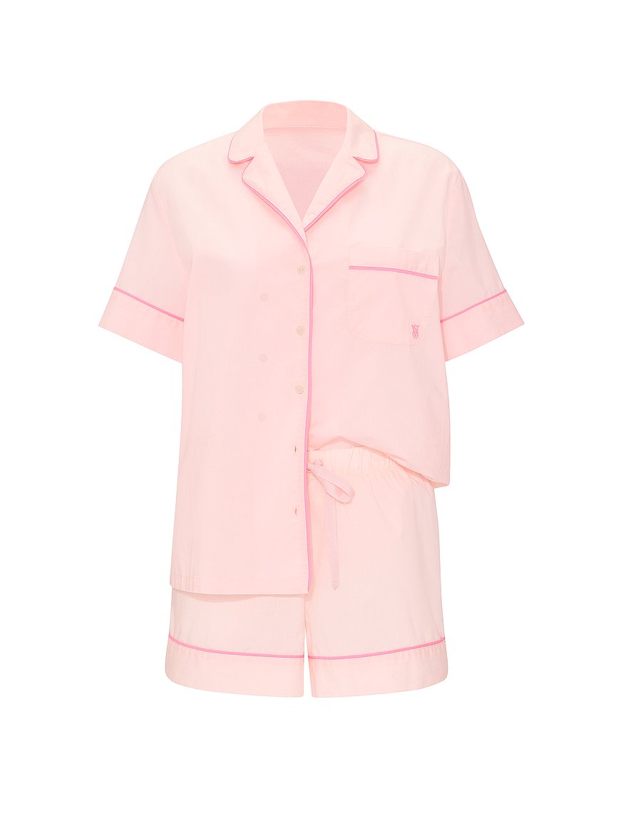 heritage cotton short pajama set heritage cotton short pajama set