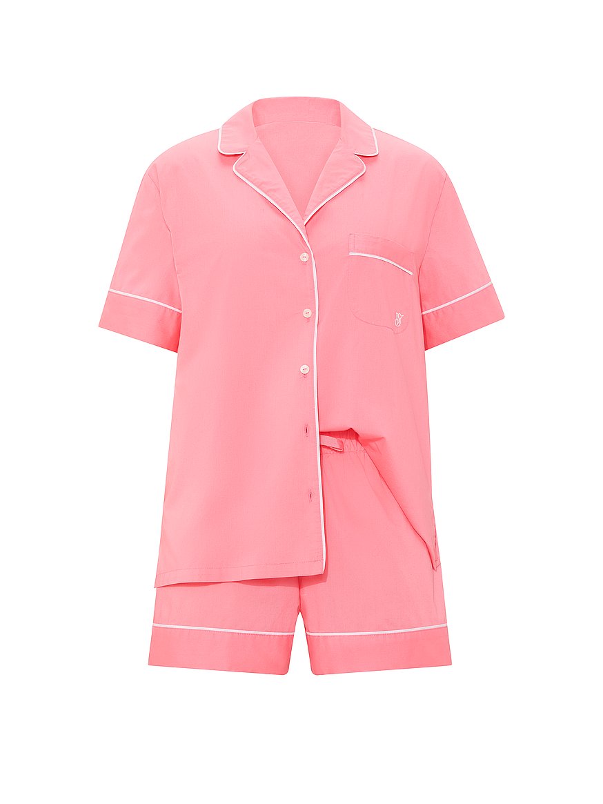 heritage cotton short pajama set heritage cotton short pajama set
