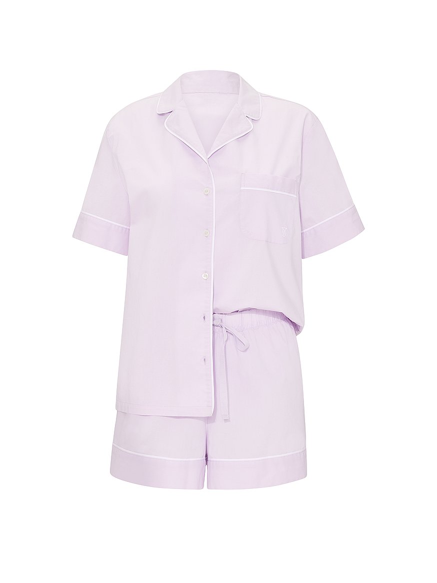 heritage cotton short pajama set heritage cotton short pajama set