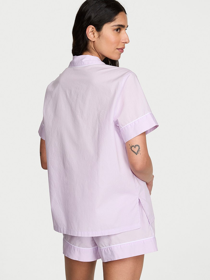 heritage cotton short pajama set heritage cotton short pajama set