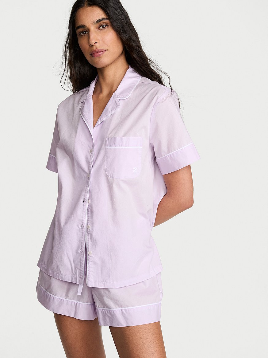 heritage cotton short pajama set heritage cotton short pajama set