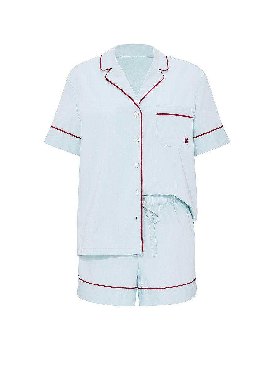 heritage cotton short pajama set heritage cotton short pajama set