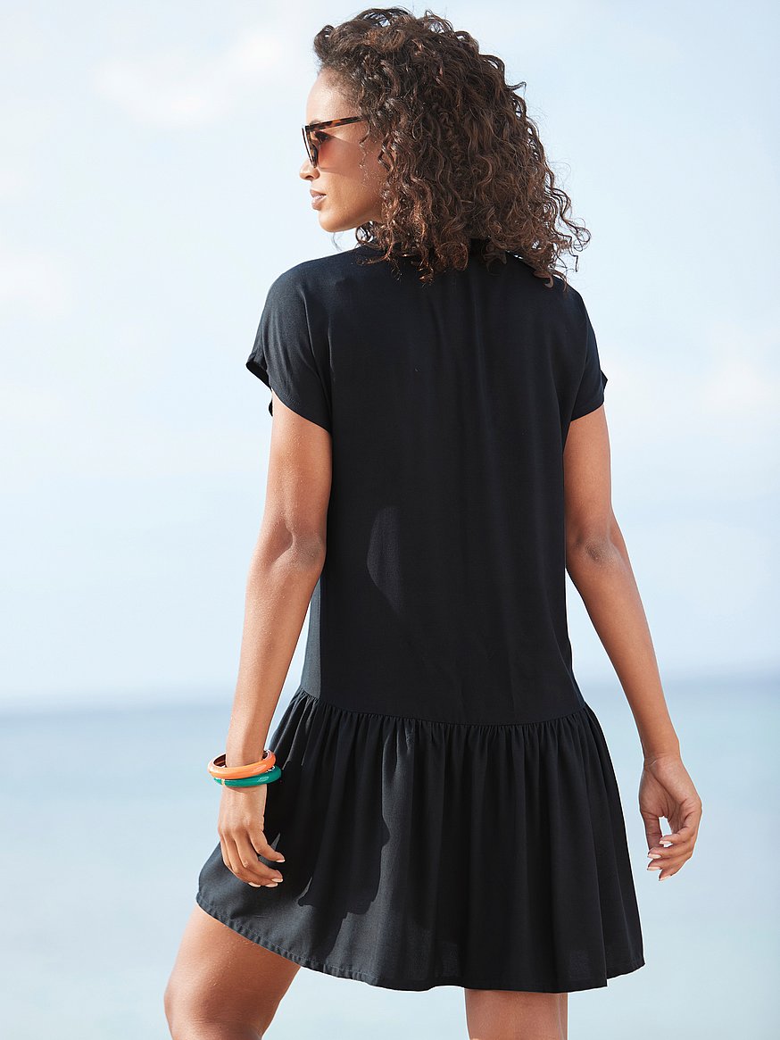 boxy viscose shirt dress boxy viscose shirt dress