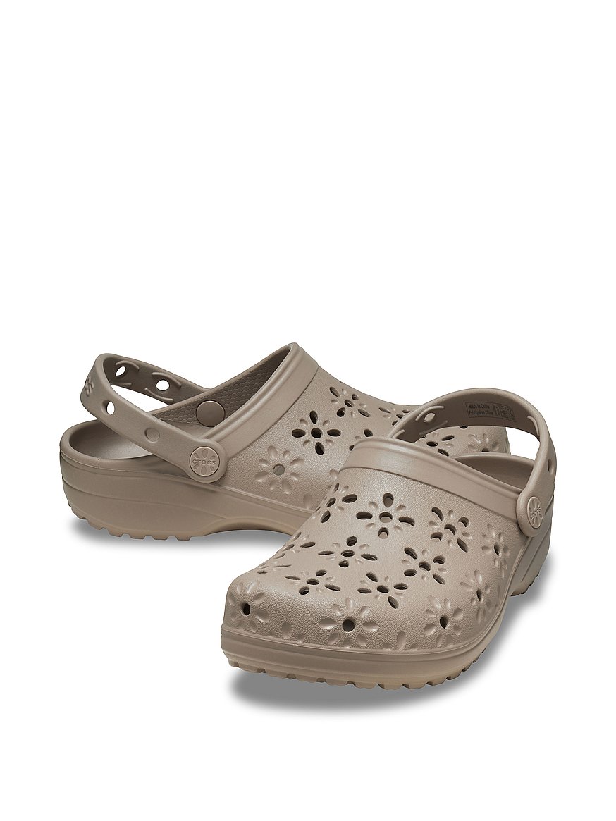 classic floral cut out clog classic floral cut out clog