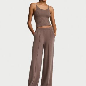 Home vsx featherweight knit wide leg pant