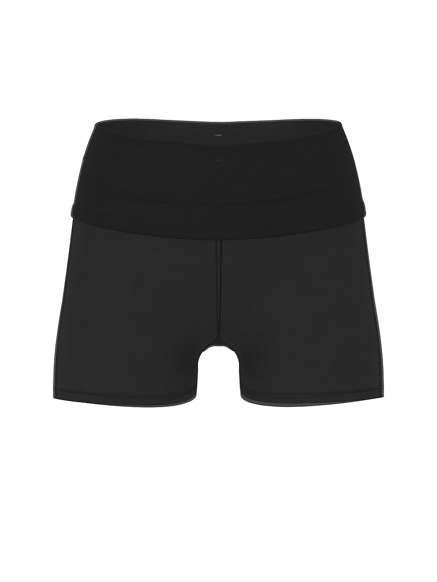 all day cotton™ foldover 3" bike shorts all day cotton™ foldover 3" bike shorts