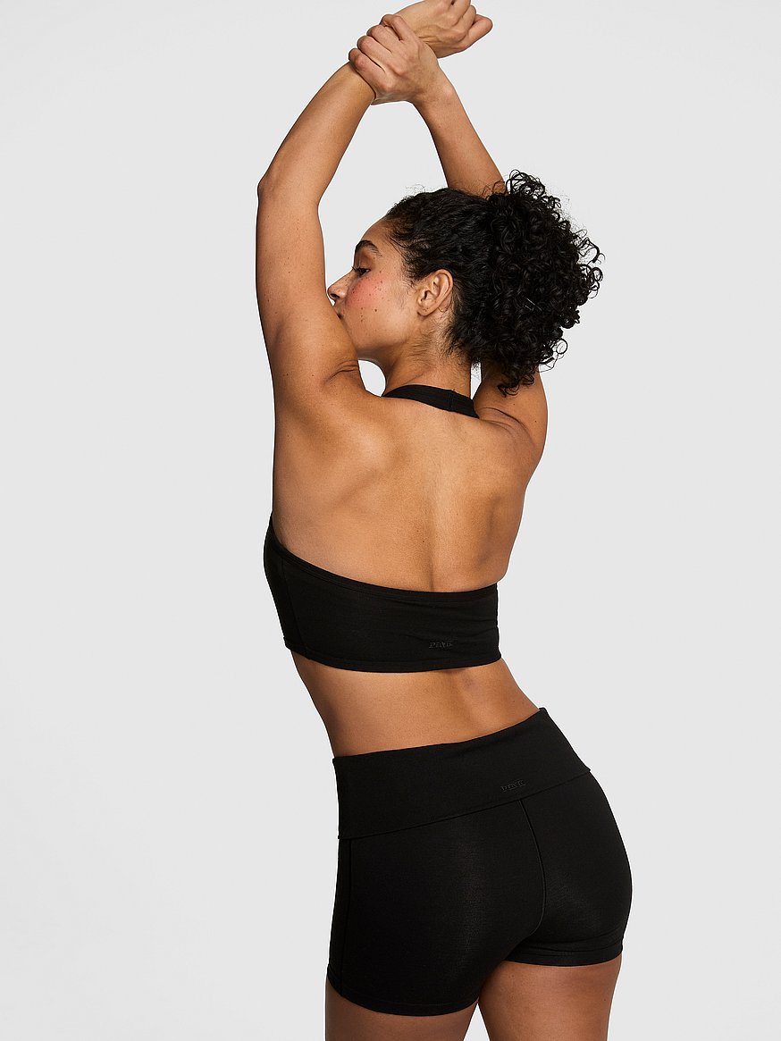 all day cotton™ foldover 3" bike shorts all day cotton™ foldover 3" bike shorts
