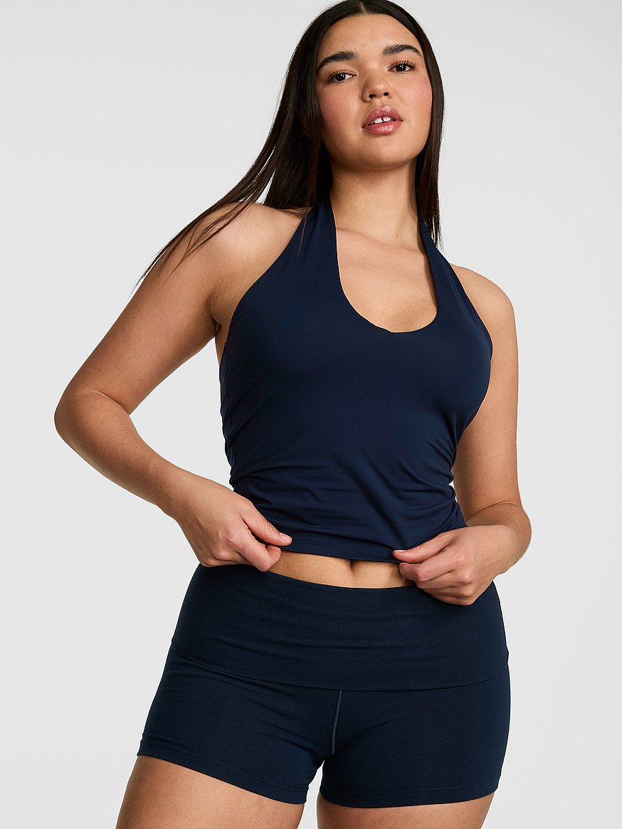 all day cotton™ foldover 3" bike shorts all day cotton™ foldover 3" bike shorts