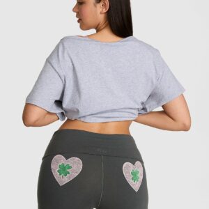 all day cotton™ foldover 3" bike shorts