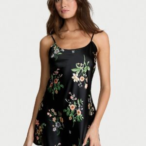 signature satin mini slip
