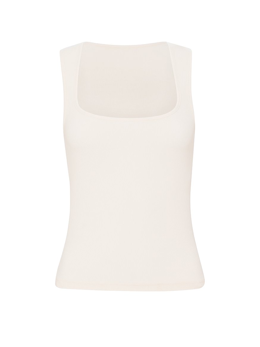 all day soft rib square neck tank top all day soft rib square neck tank top