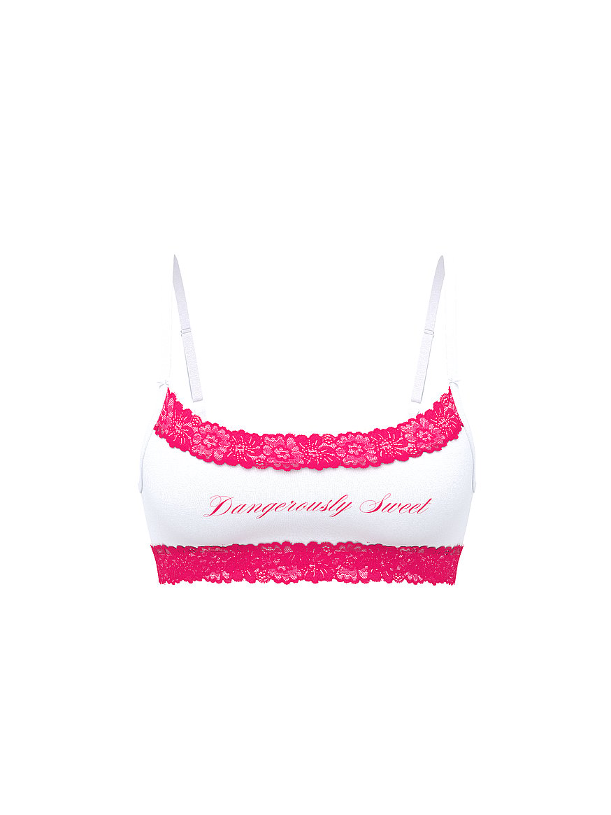 cotton unlined lace trim scoop bralette cotton unlined lace trim scoop bralette
