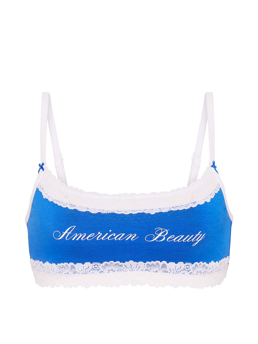 cotton unlined lace trim scoop bralette cotton unlined lace trim scoop bralette