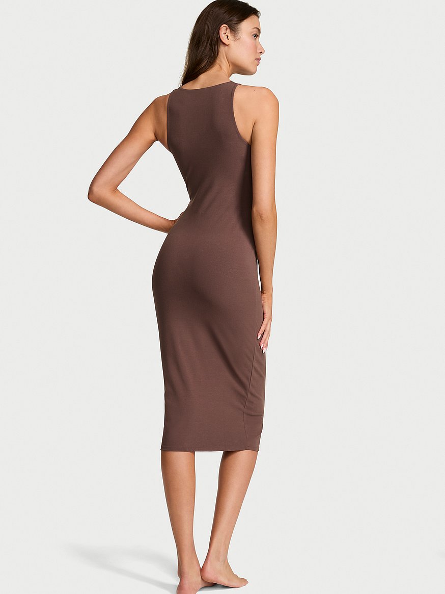 shapewear by victoria smoothing rib high neck midi dress shapewear by victoria smoothing rib high neck midi dress