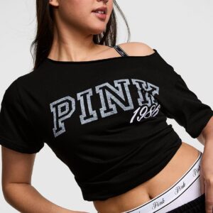 campus cotton™ off the shoulder tee