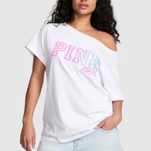 campus cotton™ off the shoulder tee