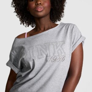 campus cotton™ off the shoulder tee