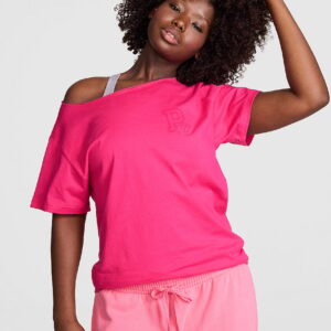 campus cotton™ off the shoulder tee