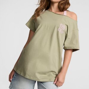 campus cotton™ off the shoulder tee
